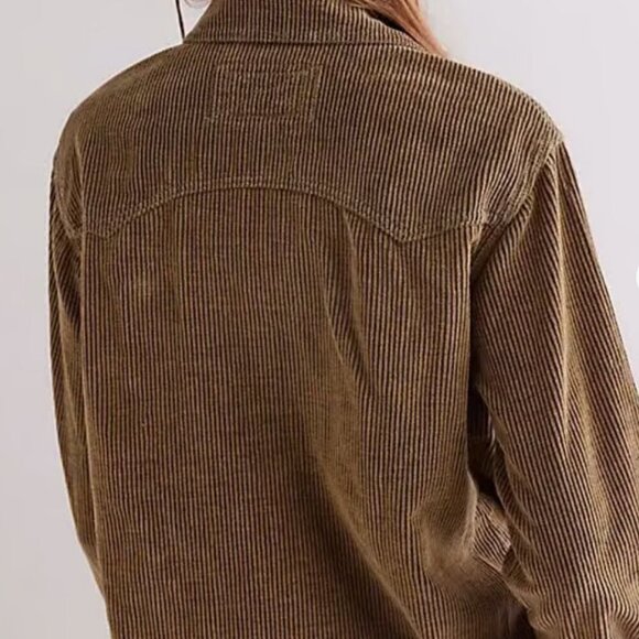 #29 NWT Free People Hideaway Cord Shirt in Roscoe Bermuda - Picture 4 of 5